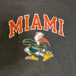 University of Miami Mens Crewneck Sweatshirt